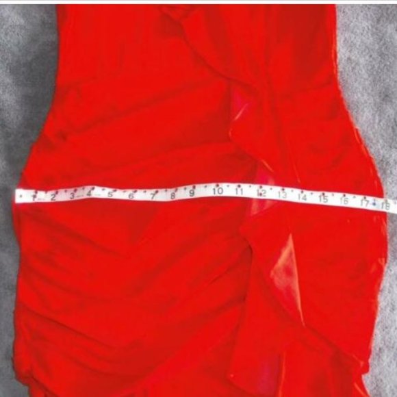 Veronica Beard Odessa Ruffle Poppy Red Dress 8 - Picture 8 of 8